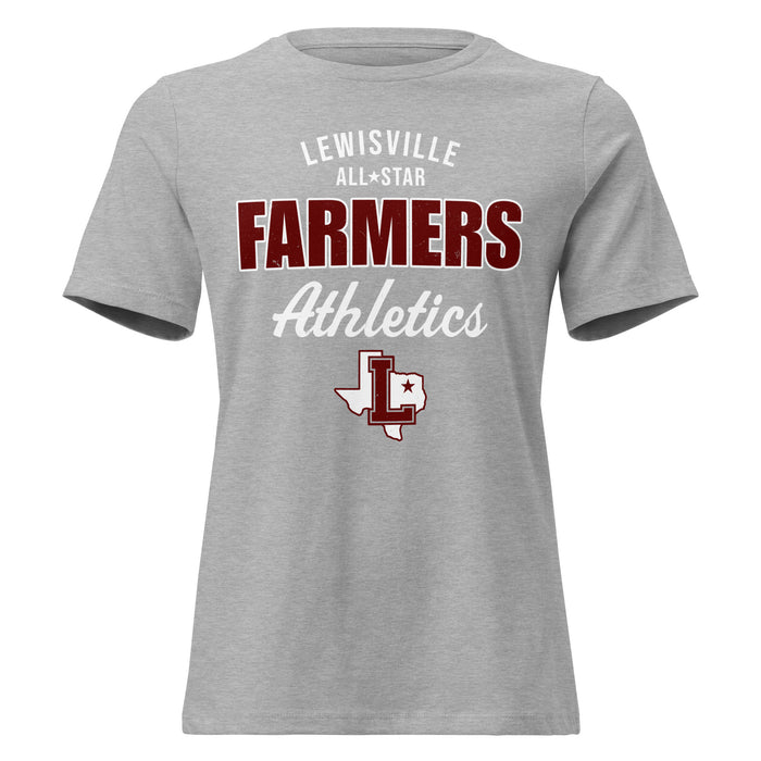 Lewisville High School Farmers Women's Relaxed Fit T-shirt 034