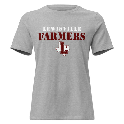 Lewisville High School Farmers Women's Relaxed Fit T-shirt 017