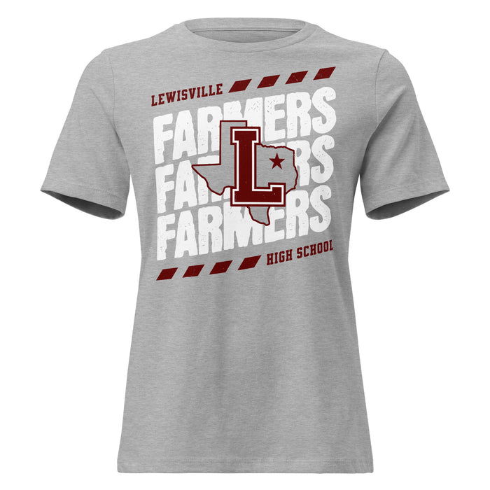 Lewisville High School Farmers Women's Relaxed Fit T-shirt 223