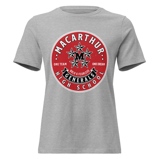 MacArthur High School Generals Women's Relaxed Fit T-shirt 215