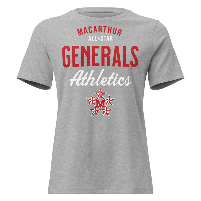 MacArthur High School Generals Women's Relaxed Fit T-shirt 034