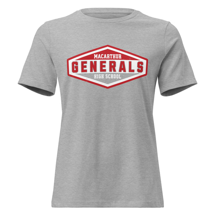 MacArthur High School Generals Women's Relaxed Fit T-shirt 009