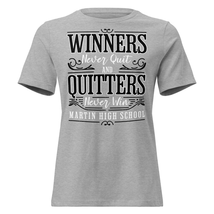 Martin High School Warriors Women's Relaxed Fit T-shirt 237