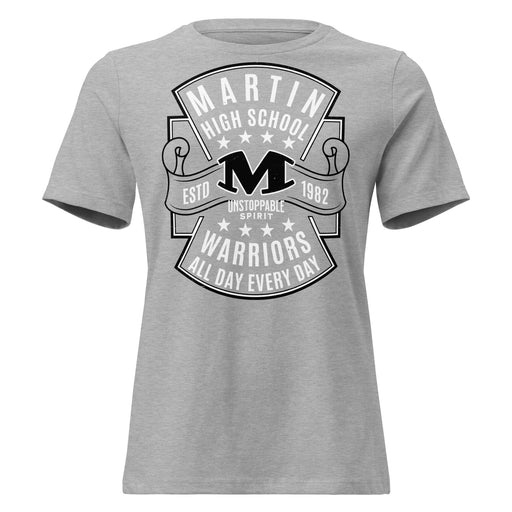 Martin High School Warriors Women's Relaxed Fit T-shirt 207