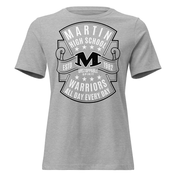Martin High School Warriors Women's Relaxed Fit T-shirt 207
