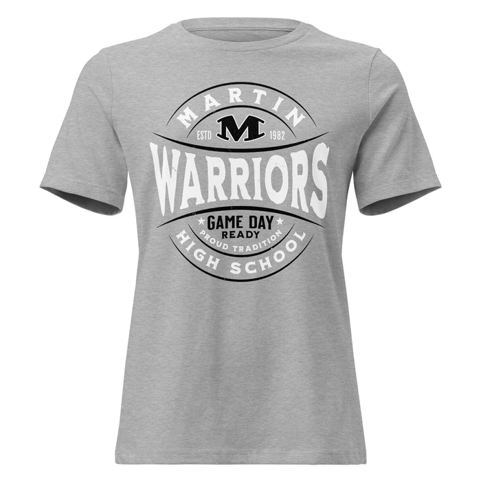 Martin High School Warriors Women's Relaxed Fit T-shirt 218