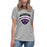 Student wearing Morton Ranch High School Mavericks Women's Relaxed Fit T-shirt 221