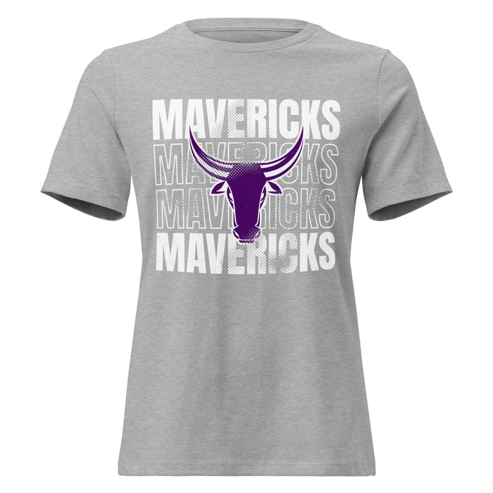 Morton Ranch High School Mavericks Women's Relaxed Fit T-shirt 233