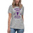 Lady wearing Morton Ranch High School Mavericks Women's Relaxed Fit T-shirt 207