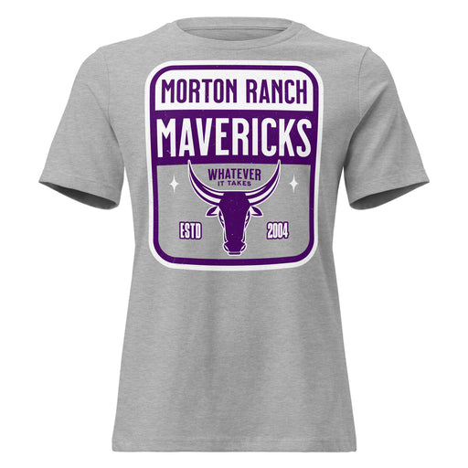 Morton Ranch High School Mavericks Women's Relaxed Fit T-shirt 001