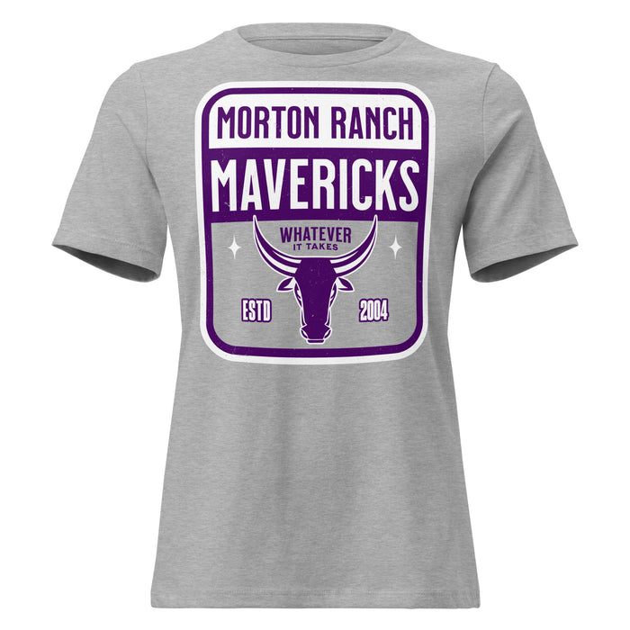 Morton Ranch High School Mavericks Women's Relaxed Fit T-shirt 001