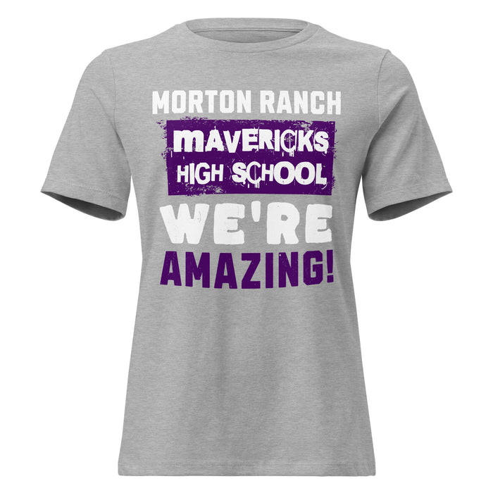 Morton Ranch High School Mavericks Women's Relaxed Fit T-shirt 231