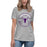 Student wearing Morton Ranch High School Mavericks Women's Relaxed Fit T-shirt 201