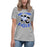 Lady wearing New Caney High School Eagles Women's Relaxed Fit T-shirt 228