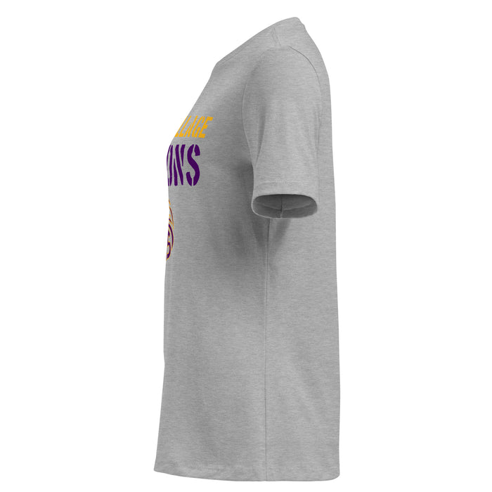 side view of Jersey Village High School Falcons Women's Relaxed Fit T-shirt 017