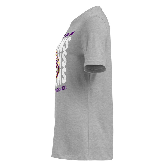 Side view of Jersey Village High School Falcons Women's Relaxed Fit T-shirt 223