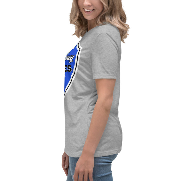 Side view of New Caney High School Eagles Women's Relaxed Fit T-shirt 225