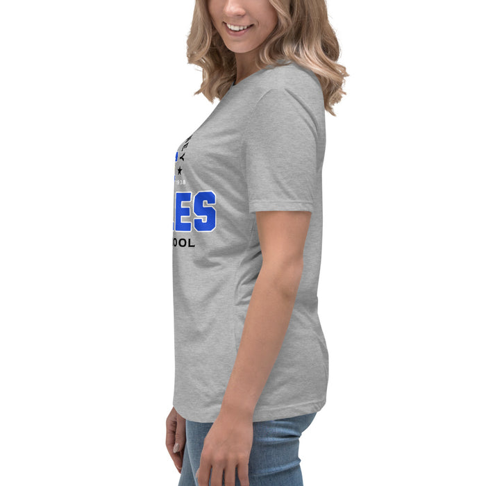 Side view of New Caney High School Eagles Women's Relaxed Fit T-shirt 222