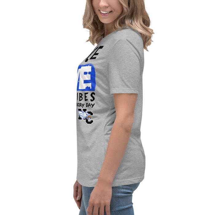 Side view of New Caney High School Eagles Women's Relaxed Fit T-shirt 240