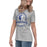 Side view of St. Frederick High School Warriors Grey Women's T-shirt 206