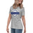 Side view of St. Frederick High School Warriors Grey Women's T-shirt 011