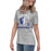 Side view of St. Frederick High School Warriors Grey Women's T-shirt 208