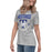 Side view of Taylor High School Mustangs Women's Grey T-shirt 204