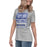 Side view of Taylor High School Mustangs Women's Grey T-shirt 001