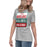 Side view of The Woodlands High School Highlanders Athletic Grey Women's T-shirt 001