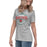 Side view of The Woodlands High School Highlanders Athletic Grey Women's T-shirt 212