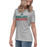 Side view of The Woodlands High School Highlanders Athletic Grey Women's T-shirt 017