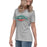 Side view of The Woodlands High School Highlanders Athletic Grey Women's T-shirt 009