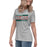 Side view of The Woodlands High School Highlanders Athletic Grey Women's T-shirt 098