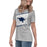 Side view of Tomball Memorial High School Wildcats Women's Grey T-shirt 223