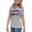 Woman wearing Tompkins High School Falcons Women's Grey T-shirt 098