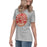 Side view of Caney Creek High School Panthers Women's Grey T-shirt 220