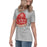 Woman wearing Caney Creek High School Panthers Women's Grey T-shirt 219