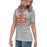 Side view of Caney Creek High School Panthers Women's Grey T-shirt 209