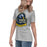 Side view of Cypress Ranch High School Mustangs Women's Heather Grey T-shirt 219