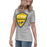 Side view of Cypress Ranch High School Mustangs Women's Heather Grey T-shirt 225