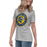 Side view of Cypress Ranch High School Mustangs Women's Heather Grey T-shirt 216