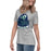 Side view of Cypress Ridge High School Rams Women's Heather Grey T-shirt 219