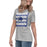 Side view of Dekaney High School Wildcats Heather Grey Women's T-shirt 235