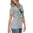 Side view of Spring High School Lions Women's Grey Relaxed T-shirt 206