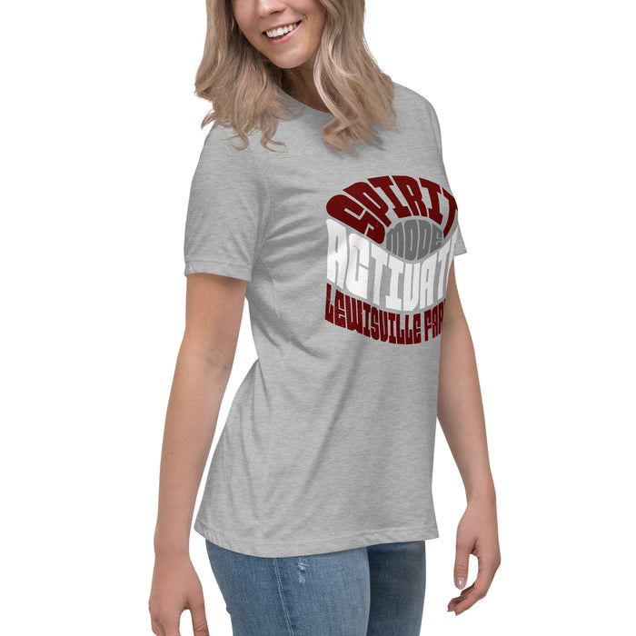 Side view of Lewisville High School Farmers Women's Relaxed Fit T-shirt 242