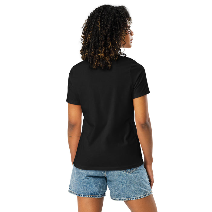 Back view of Dekaney High School Wildcats Women's Black T-shirt 234