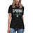 Spring High School Lions Women's Black Relaxed T-shirt 003