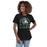 Woman wearing Spring High School Lions Women's Black Relaxed T-shirt 208