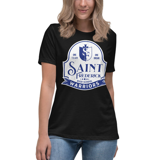 St. Frederick High School Warriors Women's Black T-shirt 219