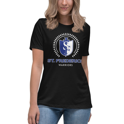 St. Frederick High School Warriors Women's Black T-shirt 226